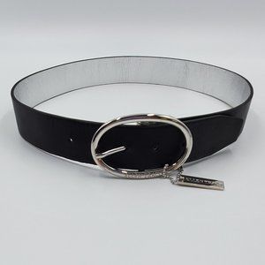 Ellen Tracy Reversible Black/Silver Belt